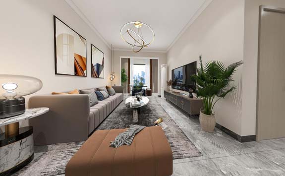 新民路單位房現(xiàn)代風格